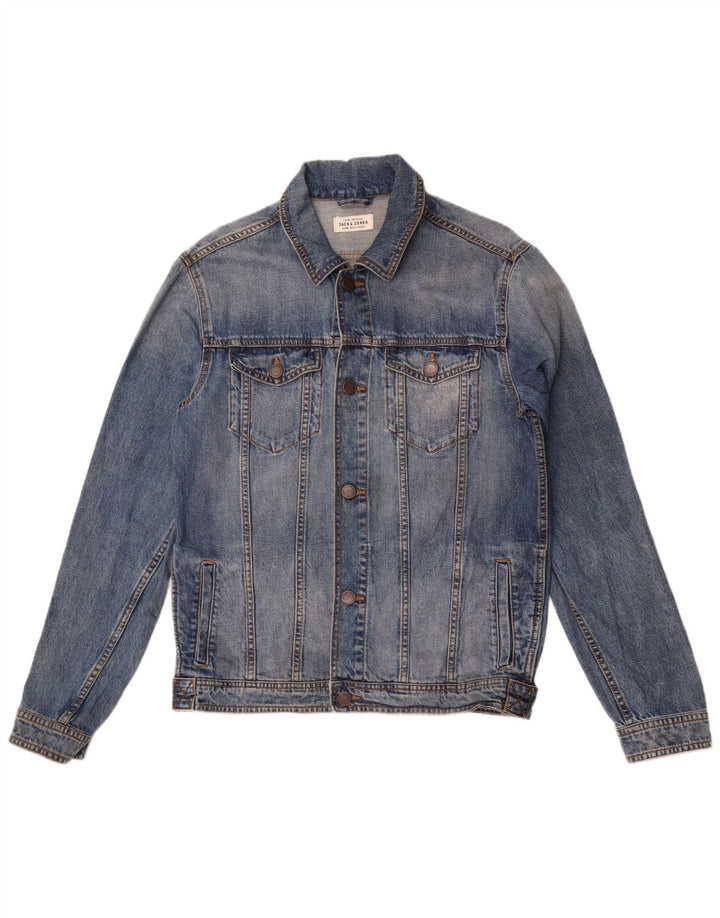 Jack & Jones Ανδρικό Τζιν Μπουφάν UK 36 Small Blue Cotton