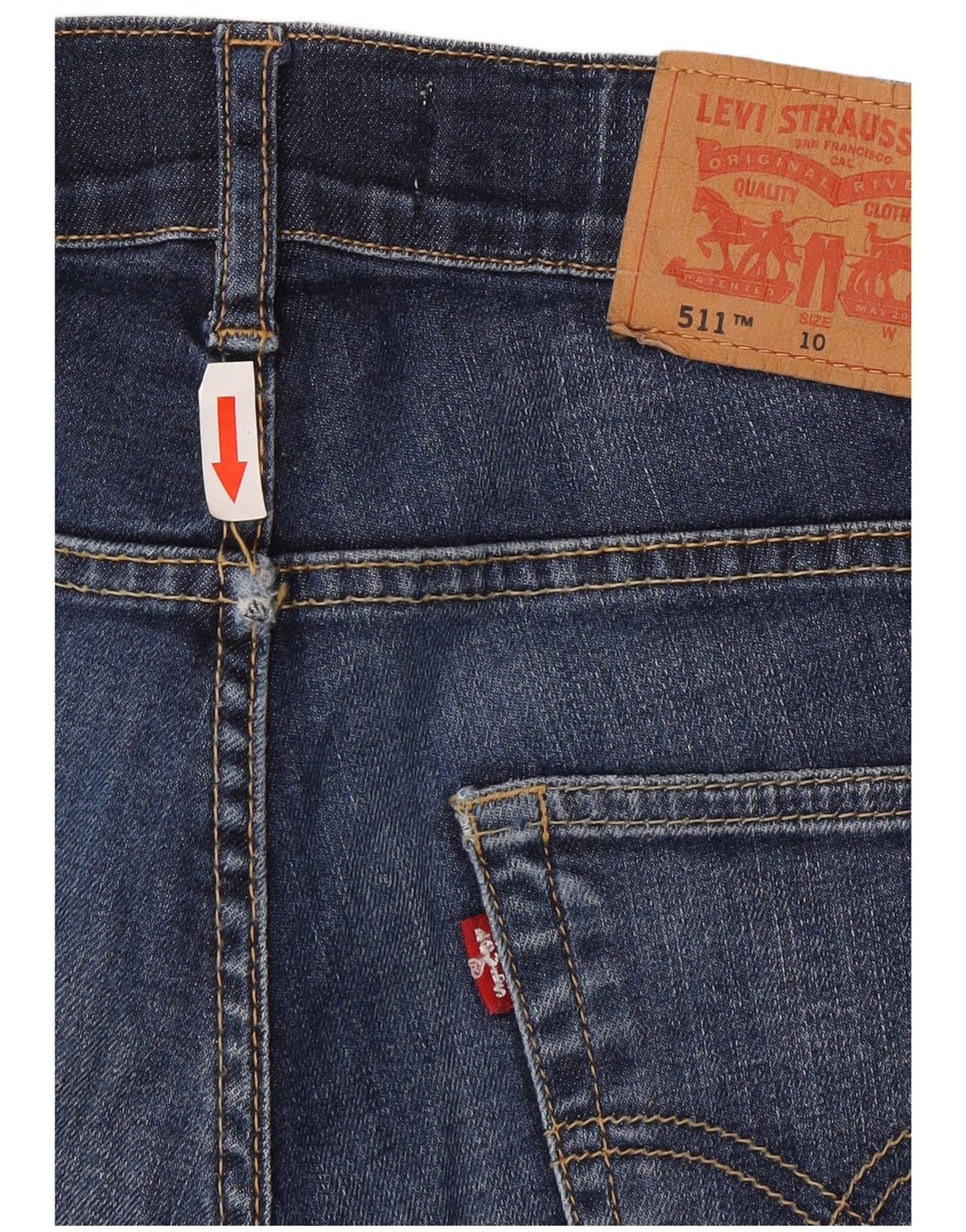 Levi's Boys 511 Slim Jeans 9-10 ετών W24 L26 Μπλε βαμβακερό