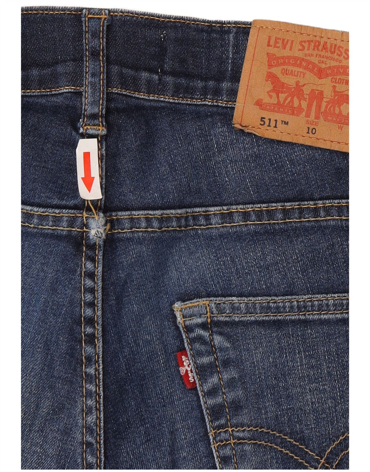 Levi's Boys 511 Slim Jeans 9-10 ετών W24 L26 Μπλε βαμβακερό