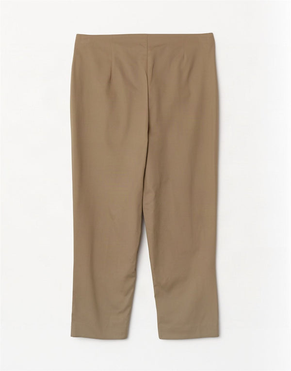 Marks & Spencer Γυναικείο Cropped Παντελόνι UK 12 Medium W30 L23 Beige βαμβακερό