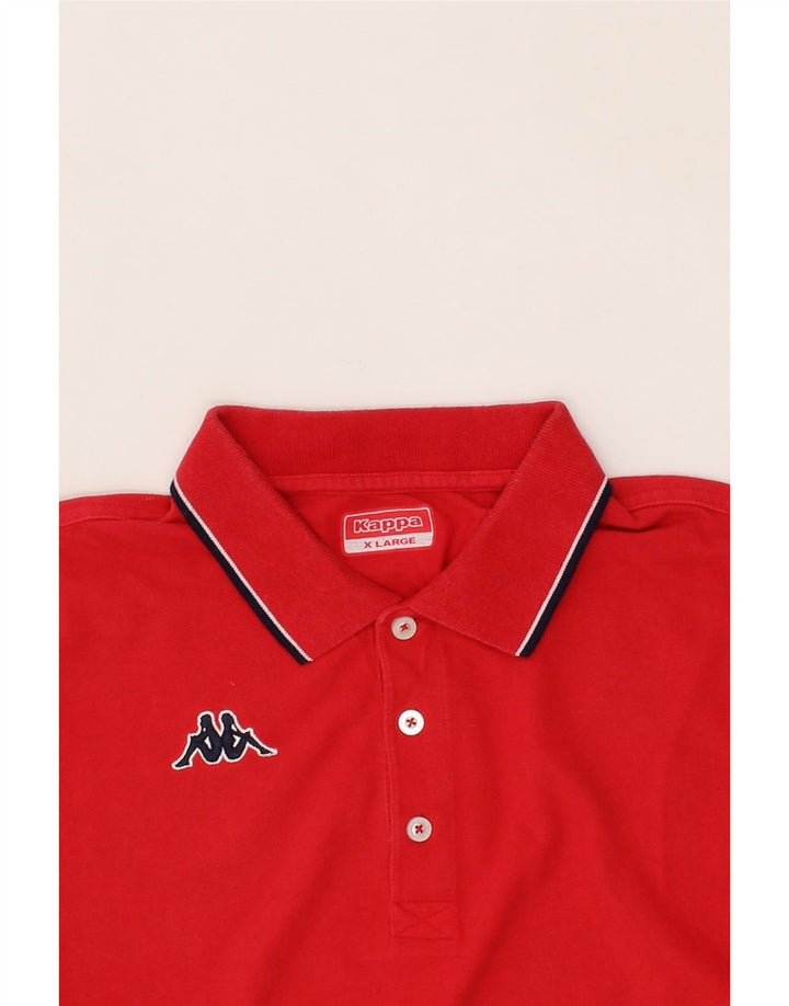 KAPPA Mens Polo Shirt XL Red Vintage Kappa and Second-Hand Kappa from Messina Hembry 