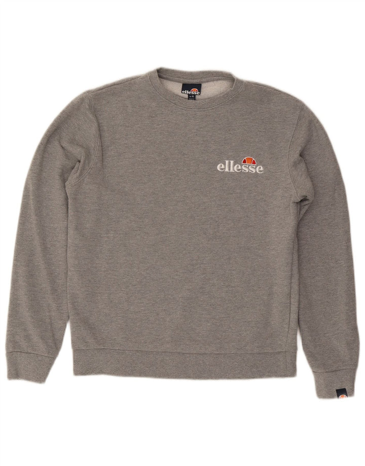 Ellesse Γυναικεία γραφικά υπερμεγέθη φούτερ Jumper UK 10 Small Grey Flecked