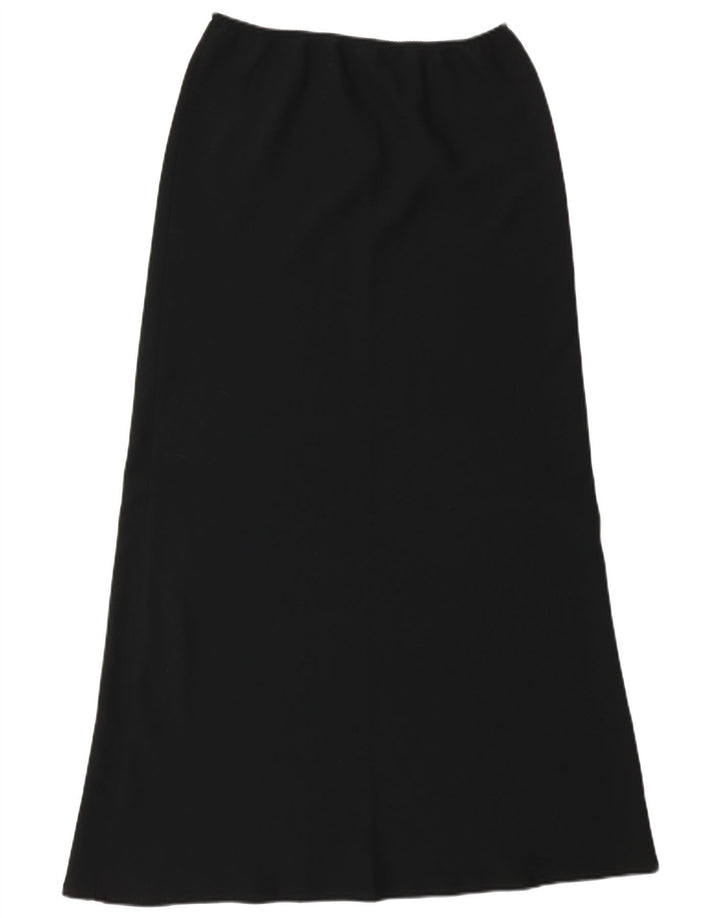 Benetton Γυναικεία Ψηλόμεση Maxi Φούστα IT 44 Medium W26 Μαύρο Πολυεστέρας