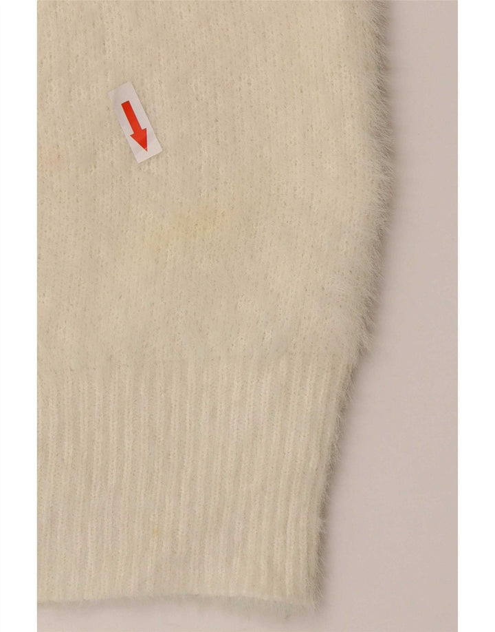 Marks & Spencer Γυναικείο πουλόβερ με λαιμόκοψη UK 16 Large Off White