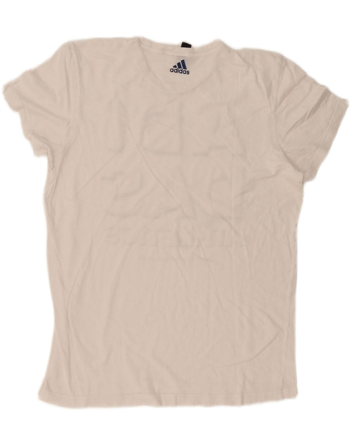 Ανδρικό γραφικό T-Shirt Adidas Top Large Λευκό