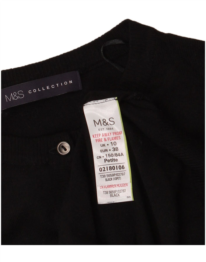 Marks & Spencer Γυναικεία ζακέτα πουλόβερ UK 10 Small Black Viscose