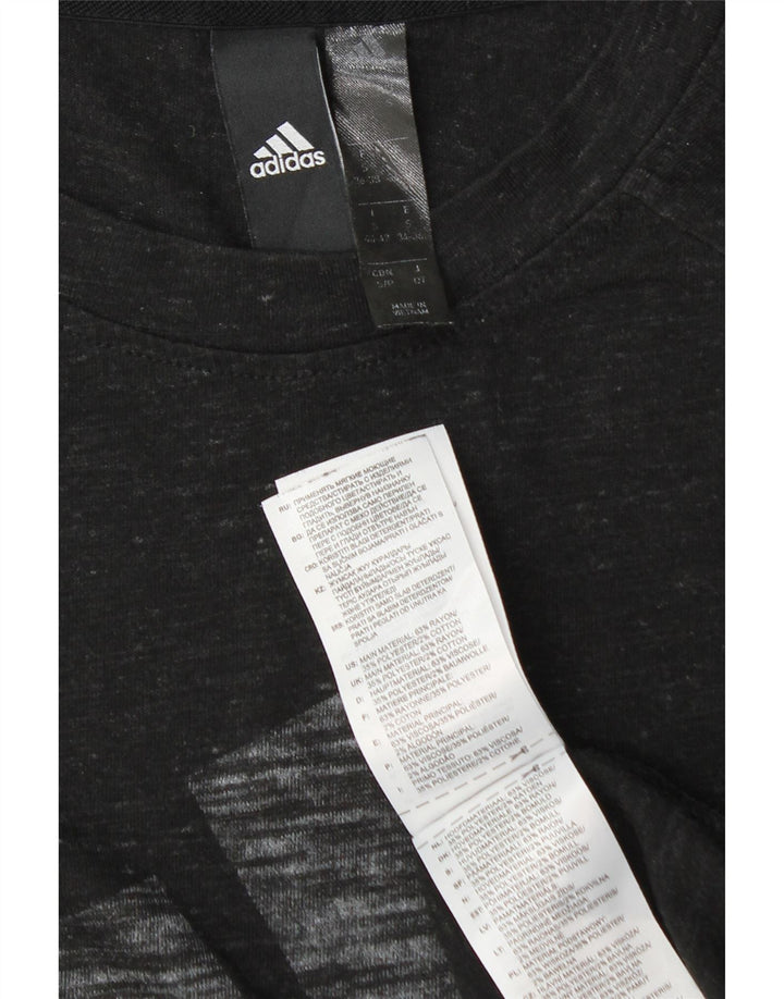 Ανδρικό γραφικό γιλέκο Adidas Top Small Black Flecked Rayon