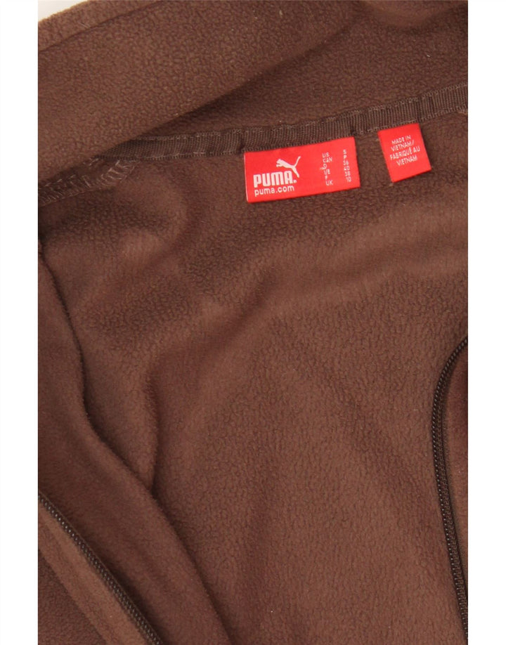 Puma Γυναικείο Fleece Jacket UK 10 Small Brown