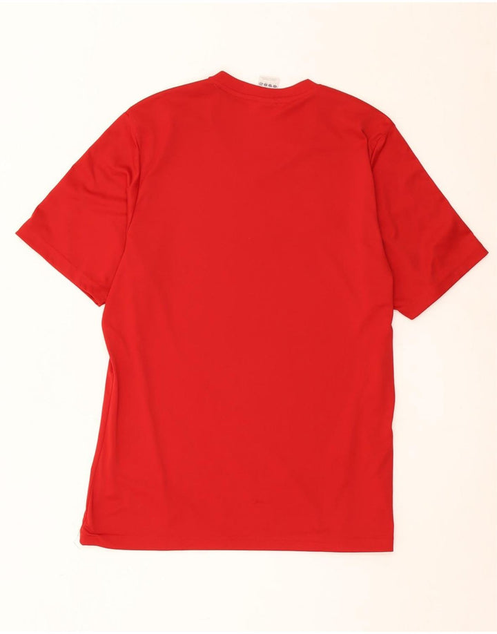 Ανδρικό T-Shirt Adidas Climalite Top Large Red Polyester