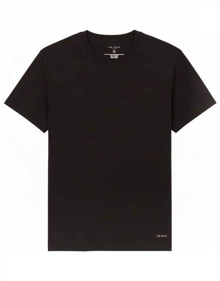 Ανδρικό T-Shirt Ted Baker Top Μεσαίο μαύρο βαμβακερό