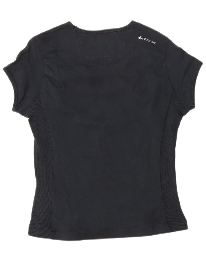 CHAMPION Γυναικείο μπλουζάκι Classic Heritage Top 12 μεσαίο μαύρο βαμβακερό