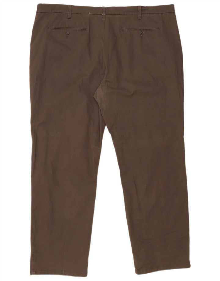 Marks & Spencer Ανδρικό παντελόνι Chino με κανονική εφαρμογή W46 L31 Γκρι βαμβακερό