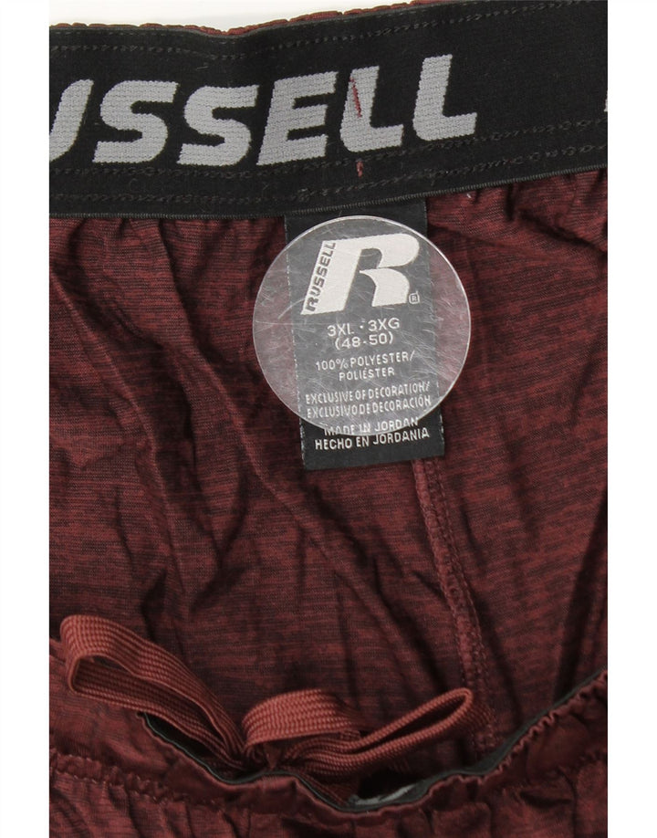 Ανδρικό αθλητικό σορτς RUSSELL ATHLETIC Dri-Power 3XL καφέ χρώματος