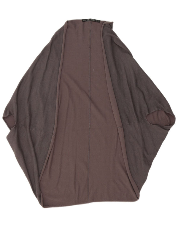 Zara Γυναικείο ανοιχτό πουλόβερ ζακέτα UK 14 Medium Grey
