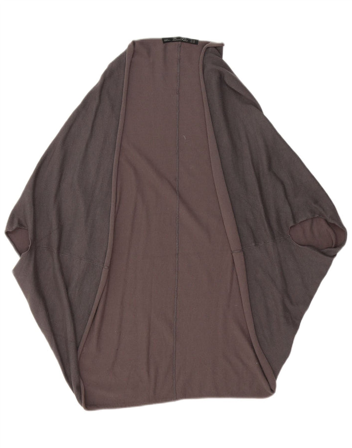 Zara Γυναικείο ανοιχτό πουλόβερ ζακέτα UK 14 Medium Grey