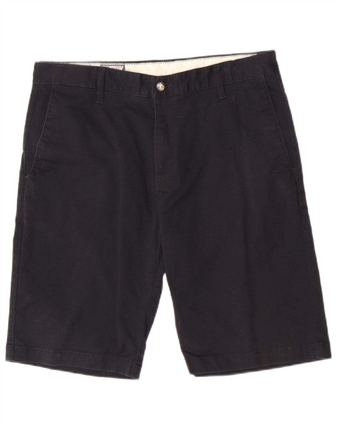 Ανδρικό σορτς Chino Volcom W33, μεσαίο μαύρο βαμβακερό