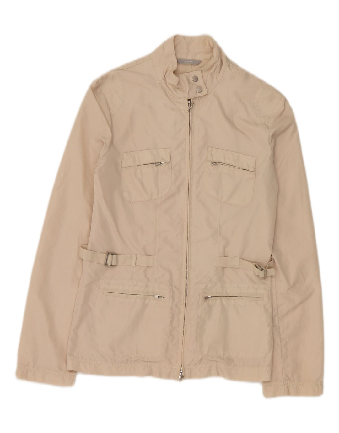 Stefanel Γυναικείο Utility Jacket IT 38 XS Beige Polyamide