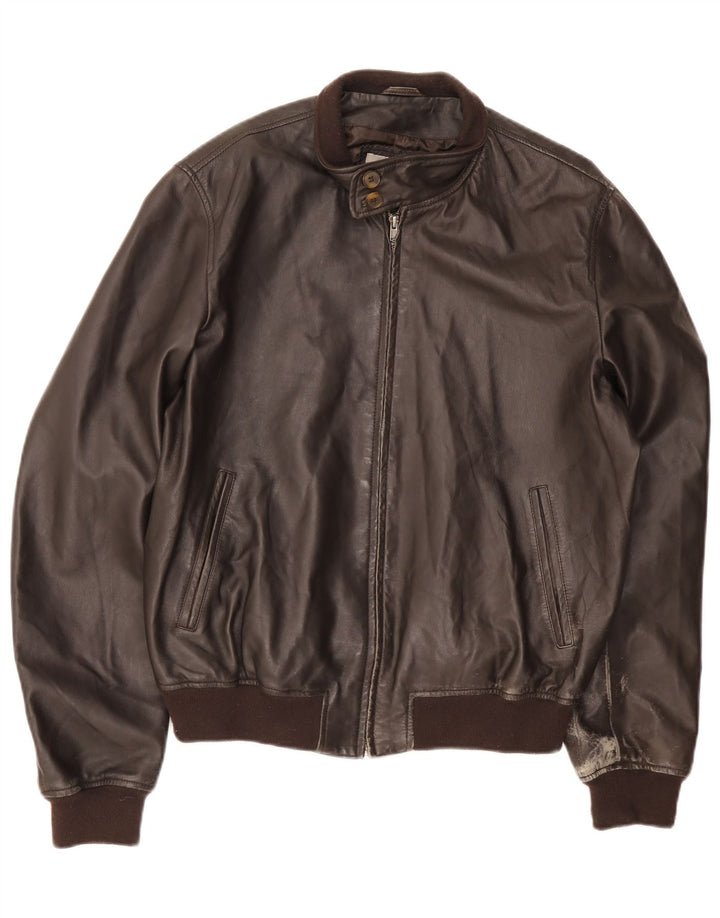 Vintage Ανδρικό Δερμάτινο Μπουφάν UK 42 XL Καφέ