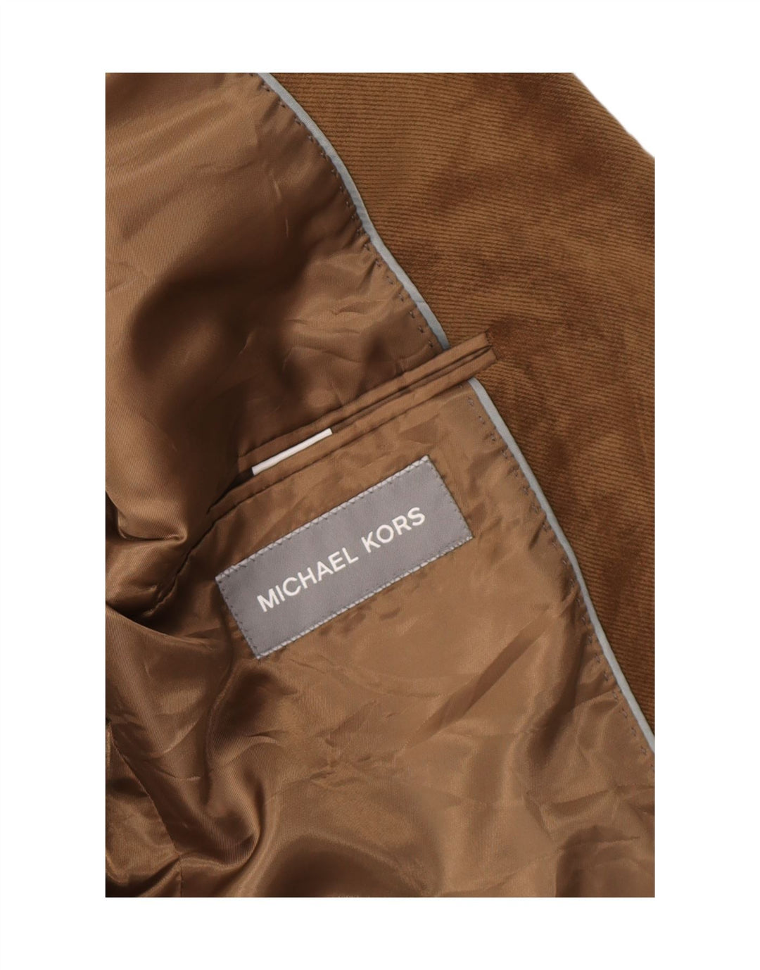 Michael Kors Ανδρικό σακάκι με 2 κουμπιά UK 40 Large Brown Polyester