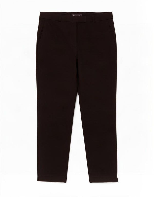 Marks & Spencer Womens Slim Fit Casual Trousers UK 16 Large W34 L28 Black