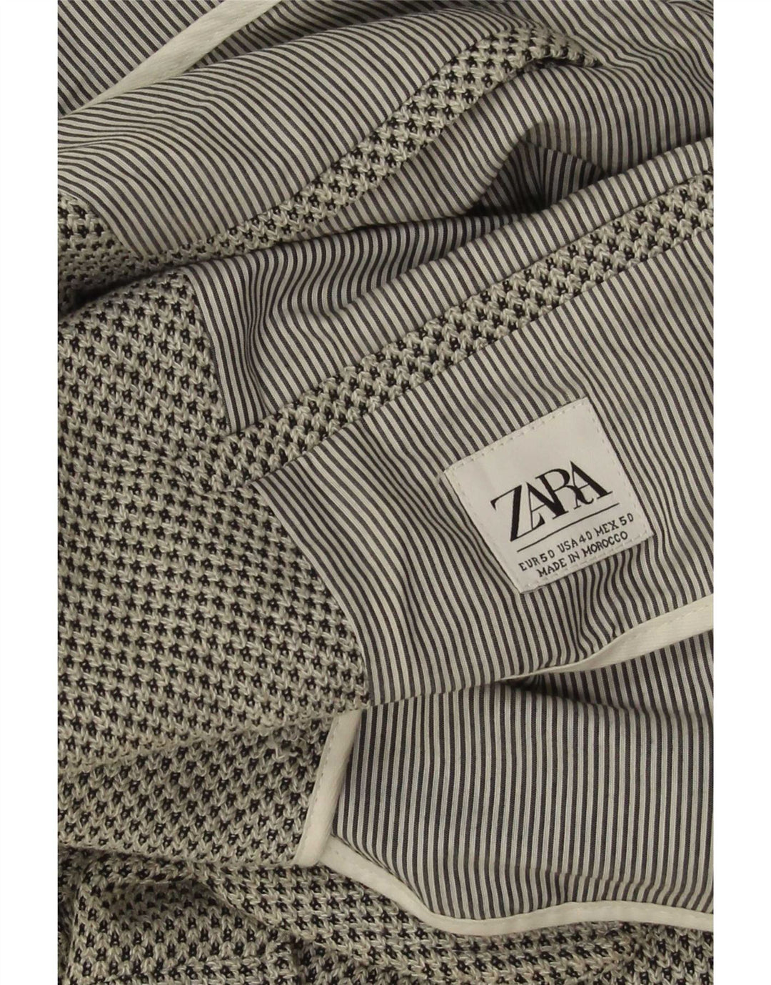Zara Ανδρικό σακάκι μπλέιζερ με 2 κουμπιά EU 50 Medium Grey Polyester
