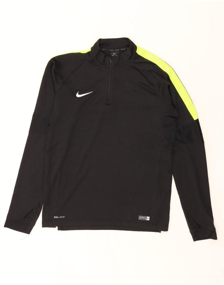 Ανδρική φόρμα Nike Dri Fit με φερμουάρ πουλόβερ στο επάνω μέρος, μεσαίο μαύρο χρώμα