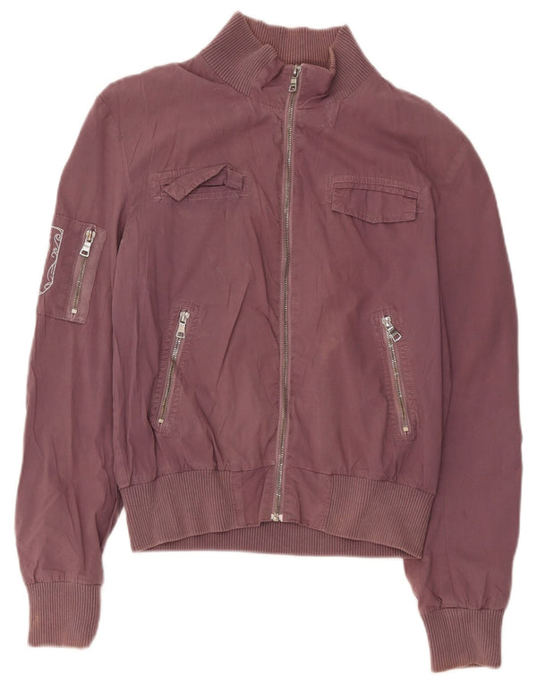 Papeete Γυναικείο Utility Jacket UK 12 Medium Burgundy Βαμβάκι