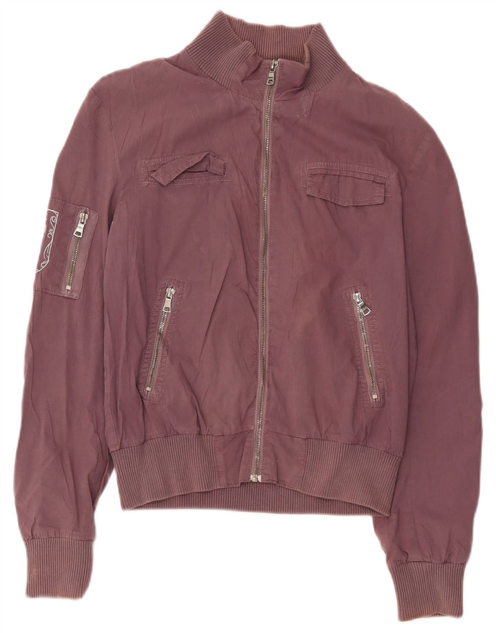 Papeete Γυναικείο Utility Jacket UK 12 Medium Burgundy Βαμβάκι