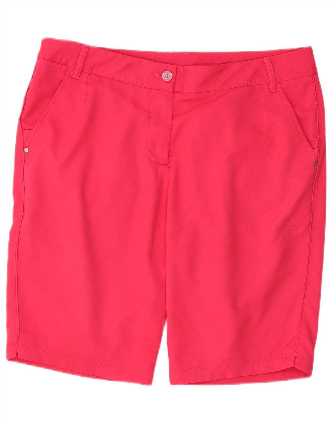 Puma Γυναικείο Σορτς Chino UK 14 Μεγάλο W34 Ροζ Πολυεστέρας