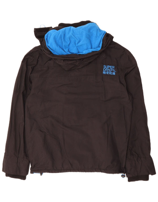 Superdry Ανδρικό γραφικό μπουφάν Windbreaker UK 44 2XL Μαύρο πολυεστέρα
