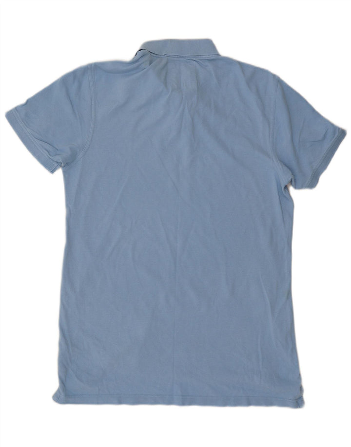 Crew Clothing Ανδρικό πουκάμισο πόλο μεγάλο μπλε βαμβακερό