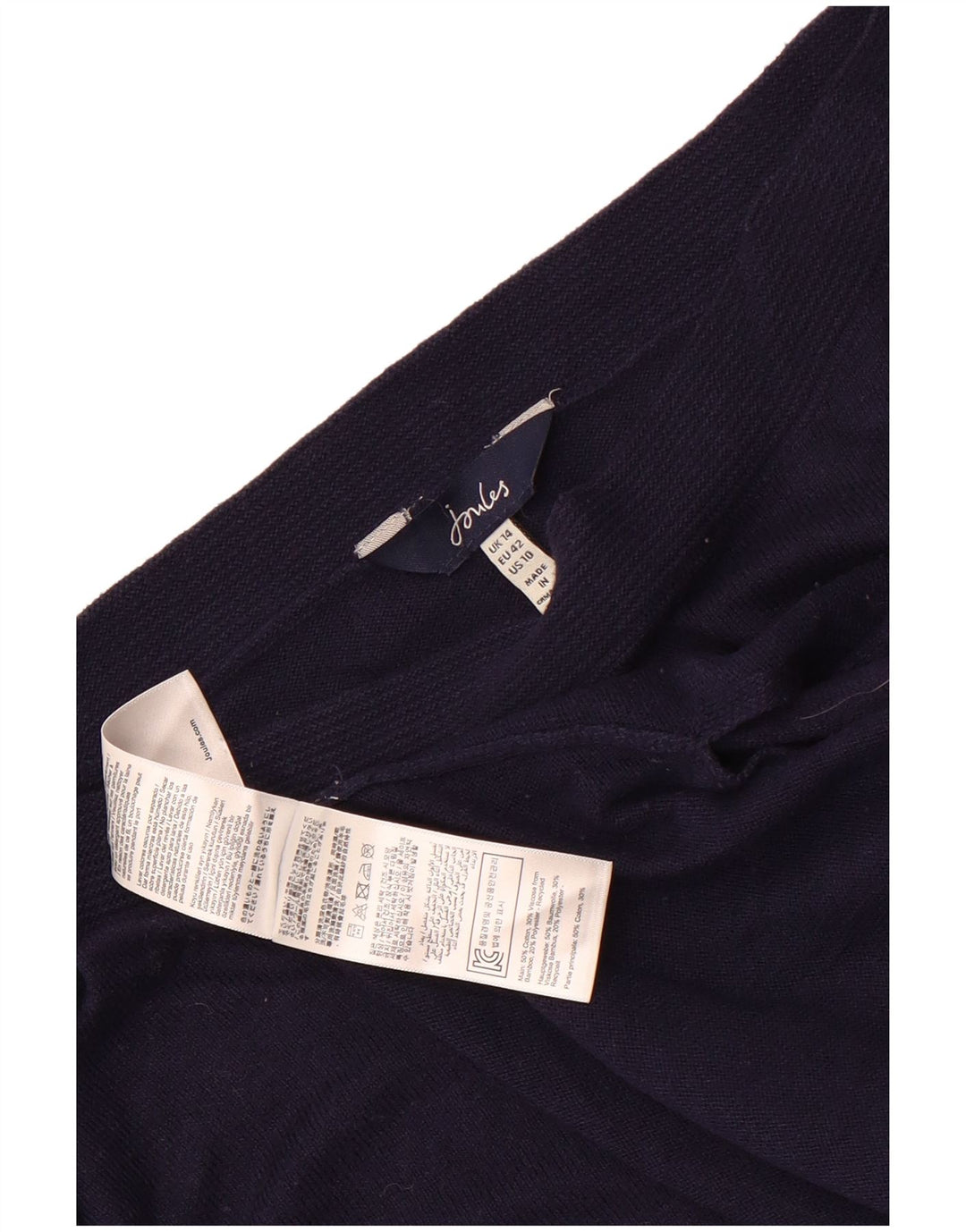 Joules Γυναικεία φούτερ υπερμεγέθη Jumper UK 14 Large Navy Blue από βαμβάκι