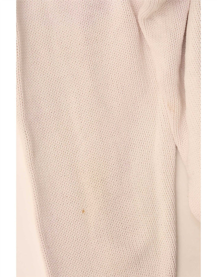 Zara Ανδρικό πουλόβερ με σάλι λαιμόκοψης Medium Off White