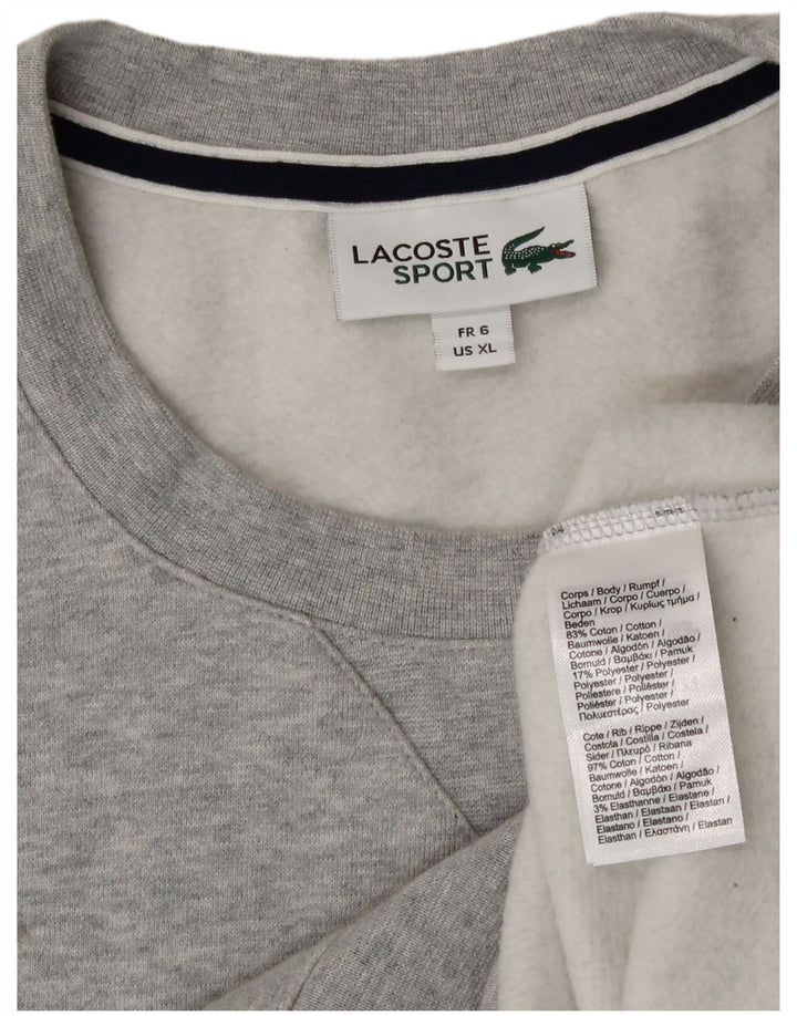 Ανδρικό φούτερ Lacoste Jumper Size 6 XL Γκρι βαμβακερό