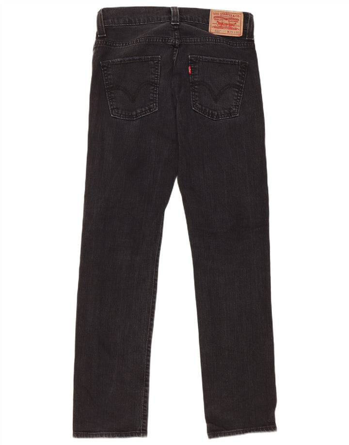 Ανδρικό Levi's 511 Skinny Jeans W29 L30 Μαύρο βαμβακερό