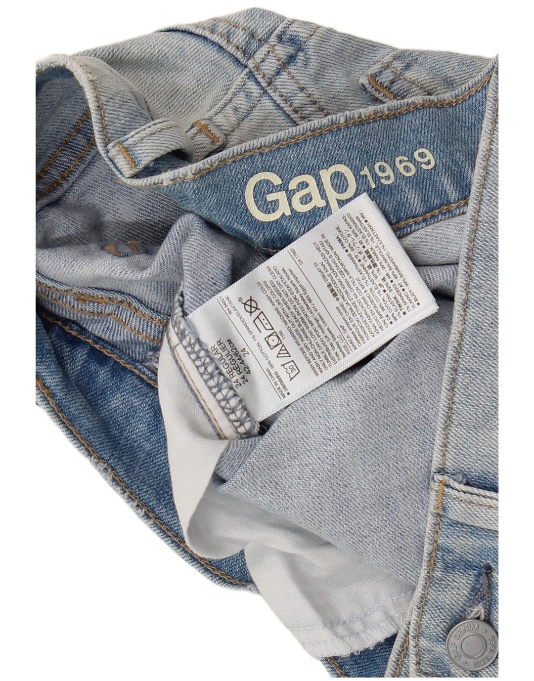Gap Γυναικείο Slim Jeans W24 L30 Μπλε βαμβακερό