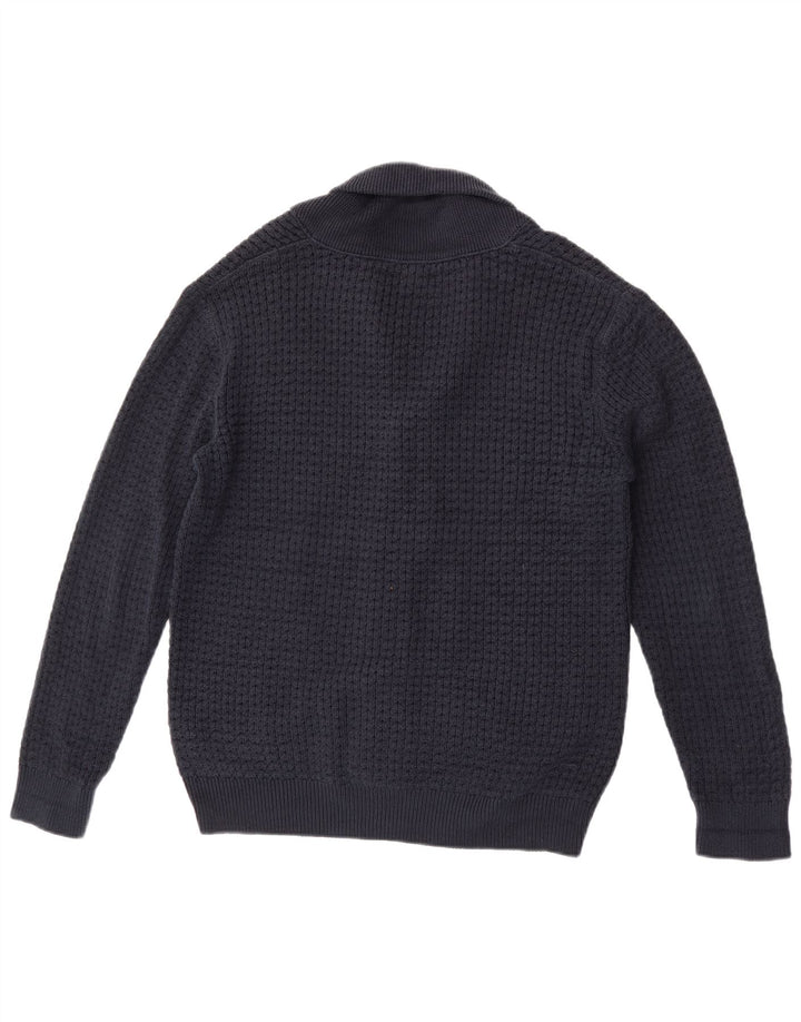 Ανδρικό πουλόβερ Zara Ζακέτα Large Navy Blue