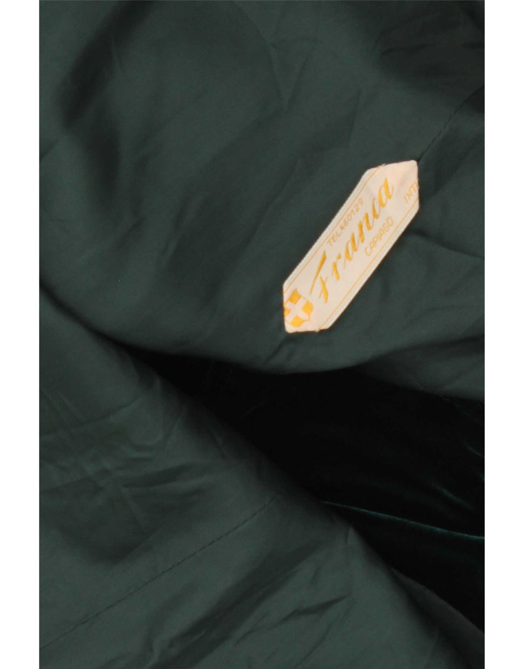 Vintage Γυναικείο Βελούδινο Παλτό UK 14 Medium Green