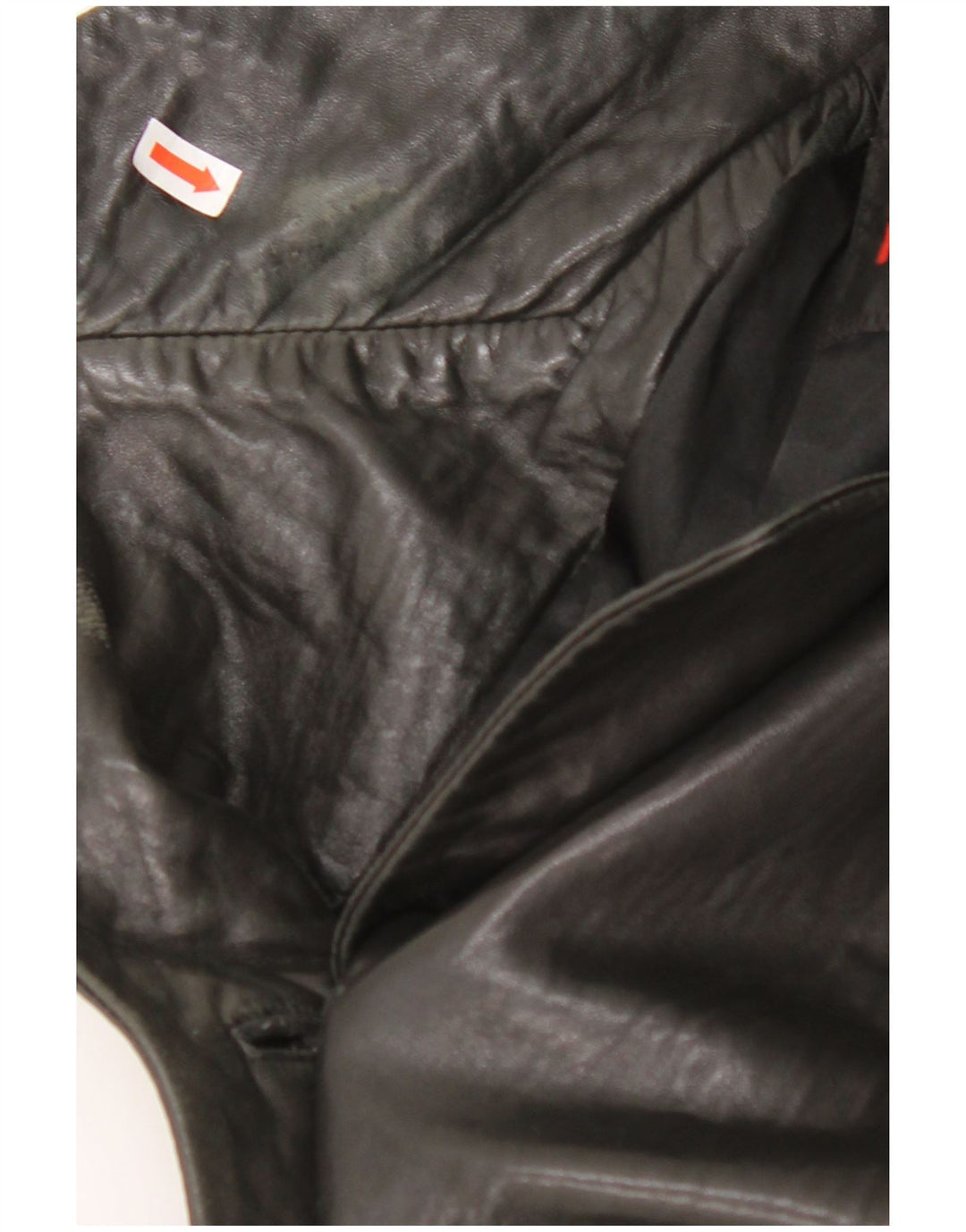 Γυναικείο δερμάτινο μπουφάν UK 18 XL Μαύρο Δερμάτινο με 3 κουμπιά MAURITIUS