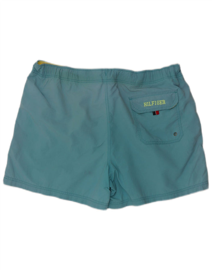 Γραφικό ανδρικό σορτς κολύμβησης Tommy Hilfiger XL Blue Nylon