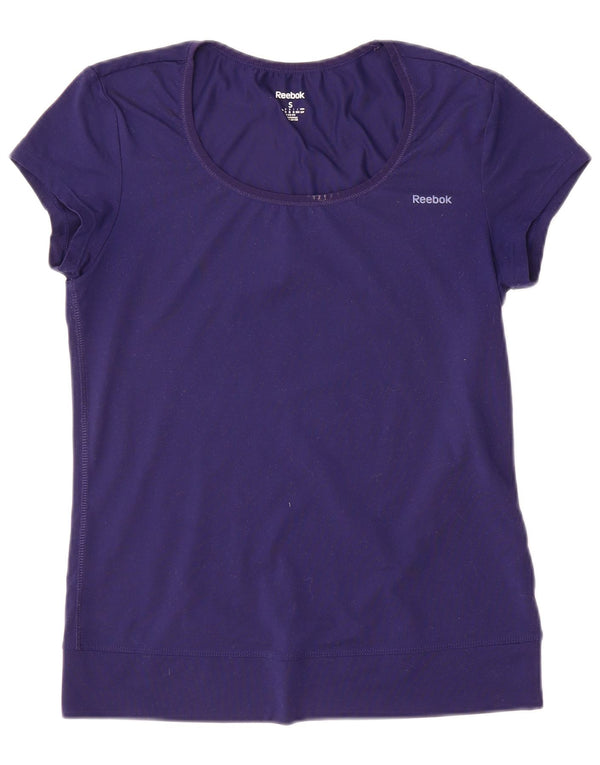Reebok Γυναικείο T-Shirt Top UK 8/10 Small Purple