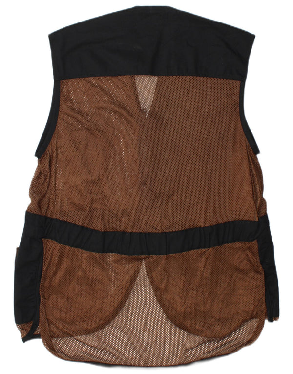 Vintage Mens Utility Gilet Μεγάλο πολύχρωμο συνονθύλευμα