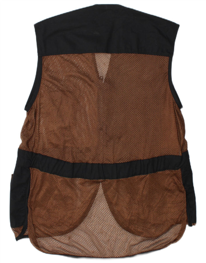 Vintage Mens Utility Gilet Μεγάλο πολύχρωμο συνονθύλευμα