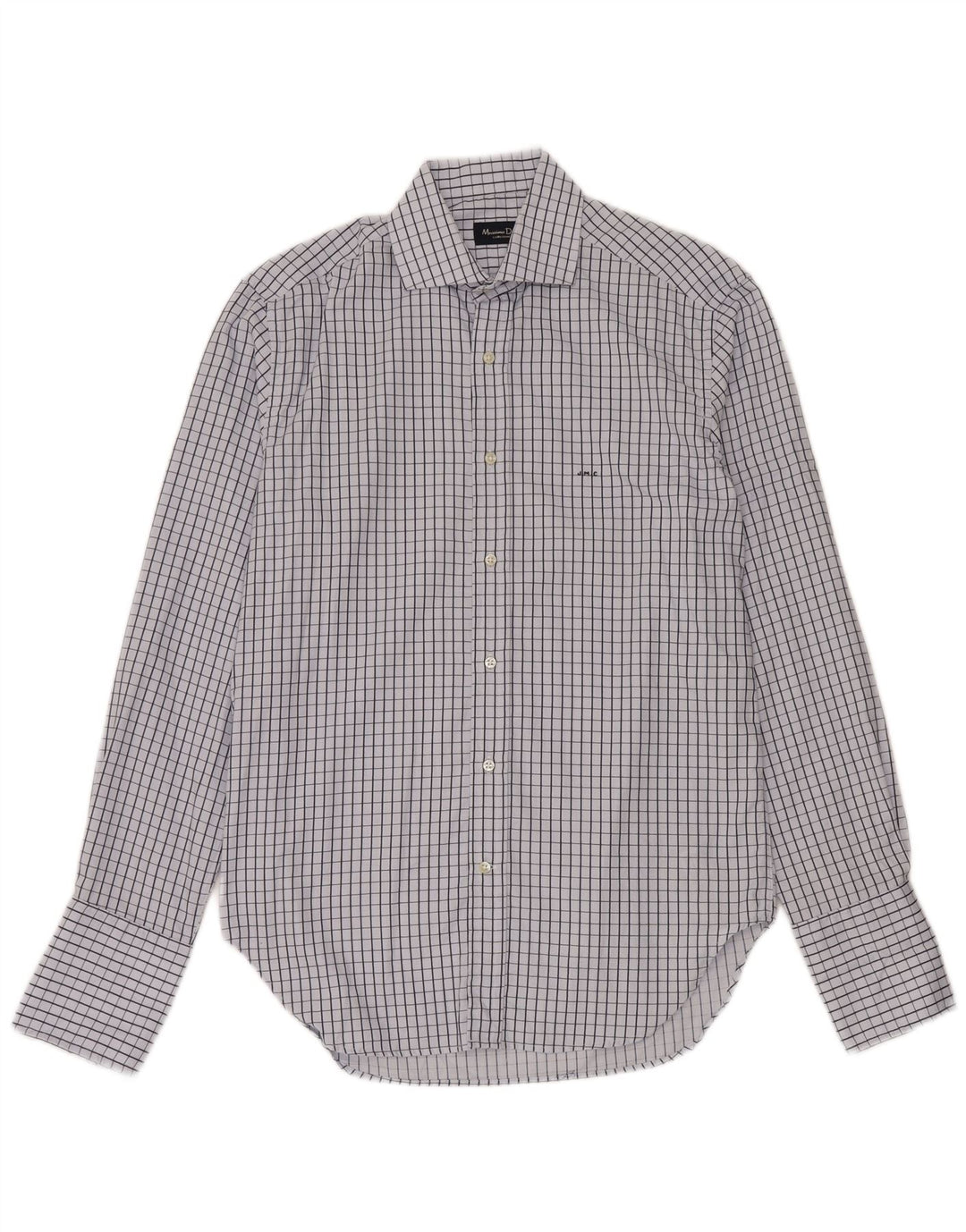 Ανδρικό επίσημο πουκάμισο Massimo Dutti 41 16 μεγάλο μπλε βαμβακερό