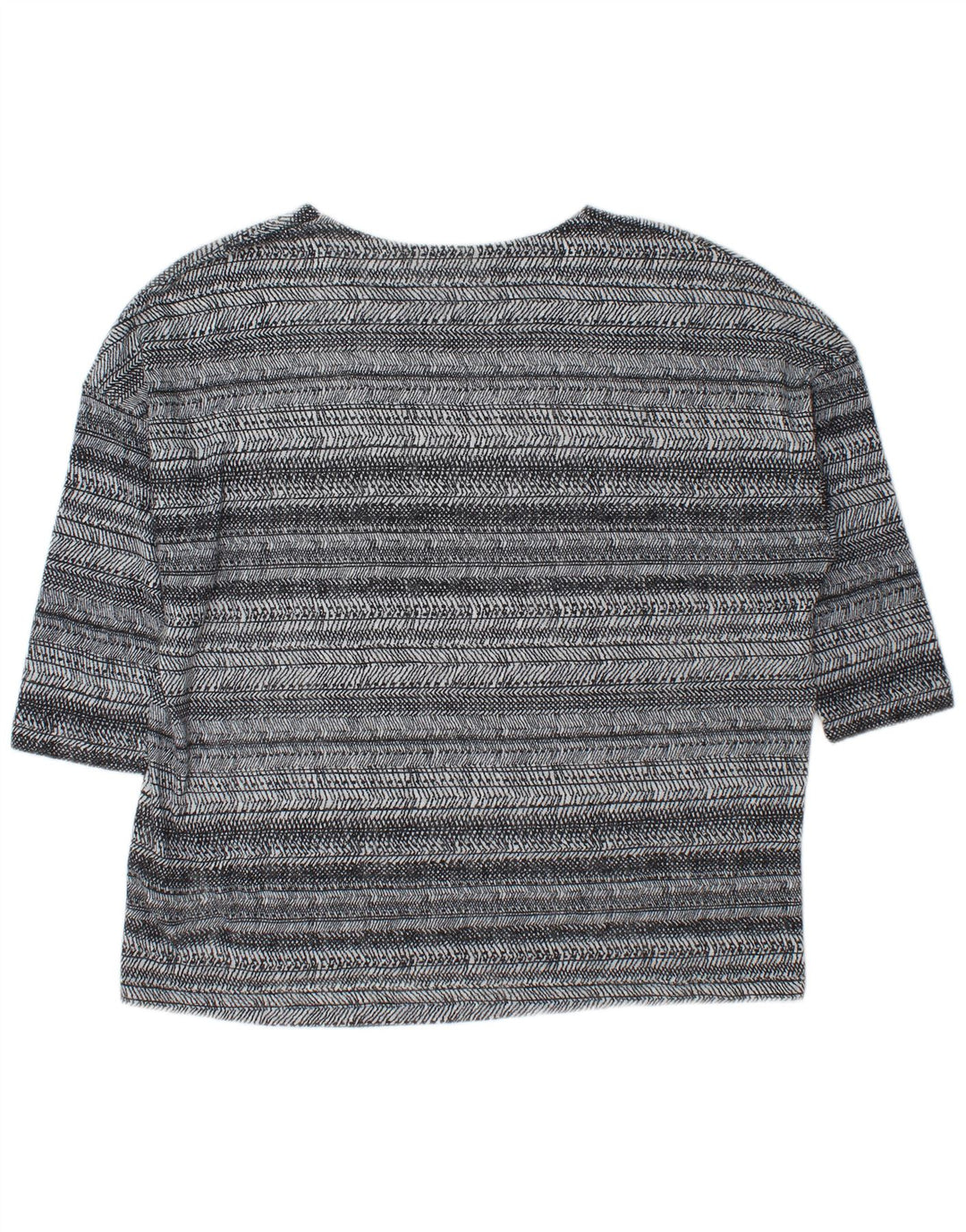 Marks & Spencer Γυναικεία υπερμεγέθη 3/4 μανίκια UK 18 XL γκρι ριγέ