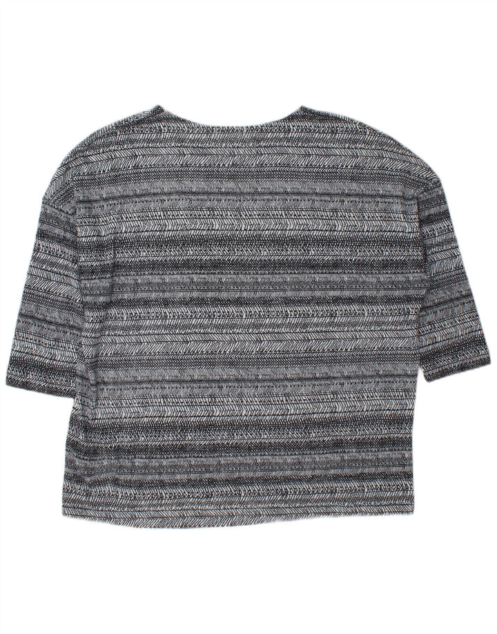 Marks & Spencer Γυναικεία υπερμεγέθη 3/4 μανίκια UK 18 XL γκρι ριγέ