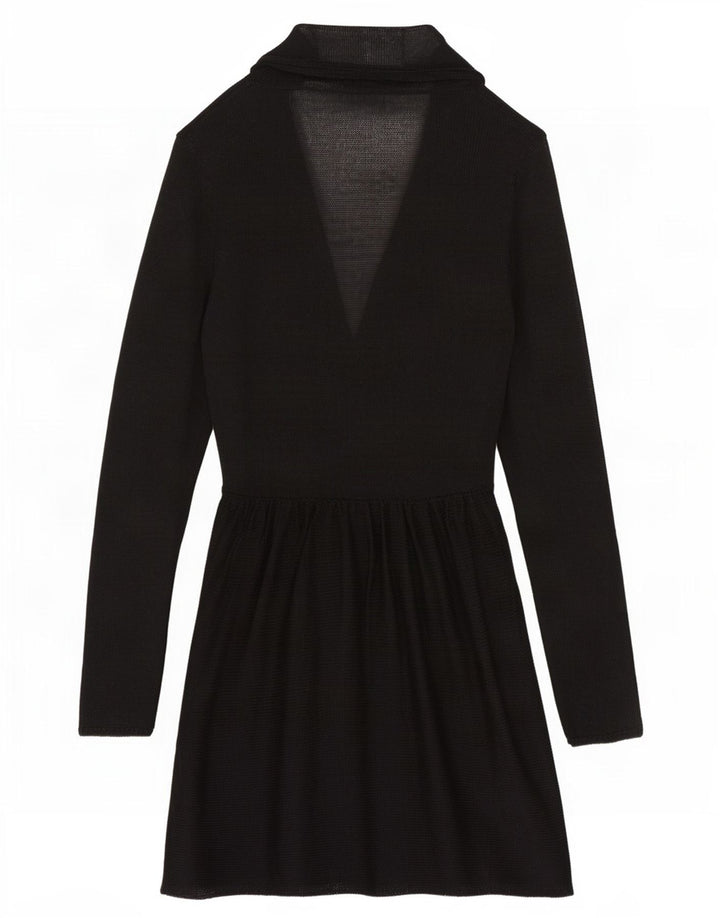 Marks & Spencer Γυναικείο πουλόβερ See Through Cardigan UK 14 Medium Black