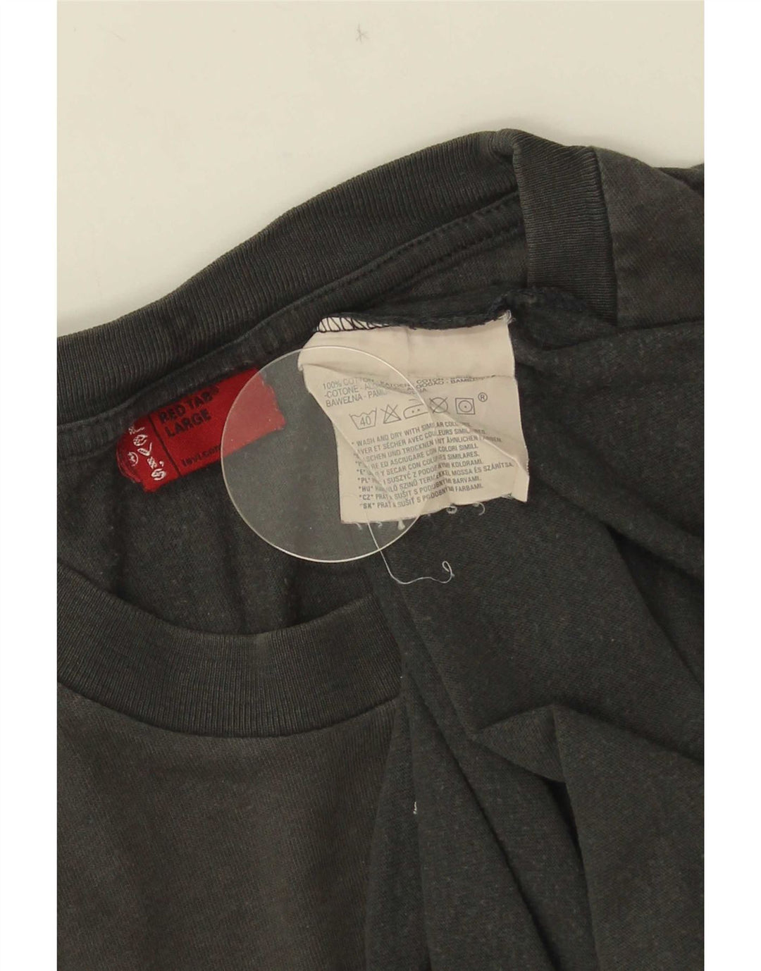 Ανδρικό γραφικό τοπ Levi's μακρυμάνικο μεγάλο γκρι βαμβακερό
