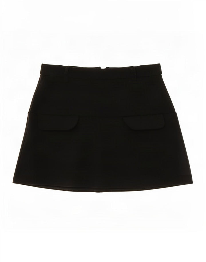 Zara Γυναικεία Μίνι Φούστα Cargo Medium W28 Μαύρο Πολυεστέρας