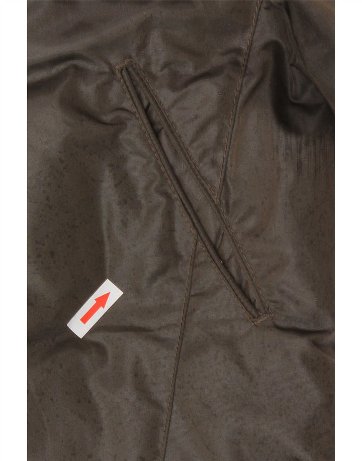 PEUTEREY Γυναικείο παλτό με κουκούλα UK 12 μεσαίο καφέ πολυαμίδιο